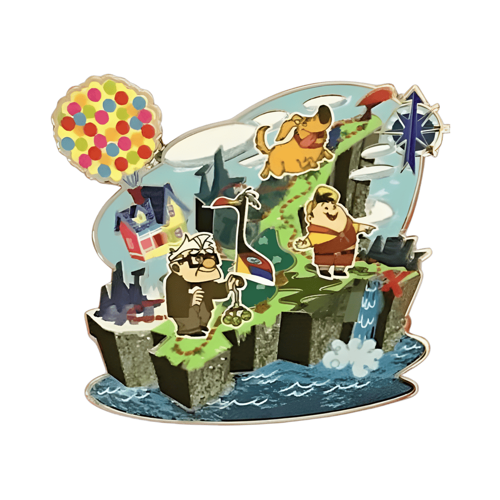 Carl and Russell on Tepui Disney pin