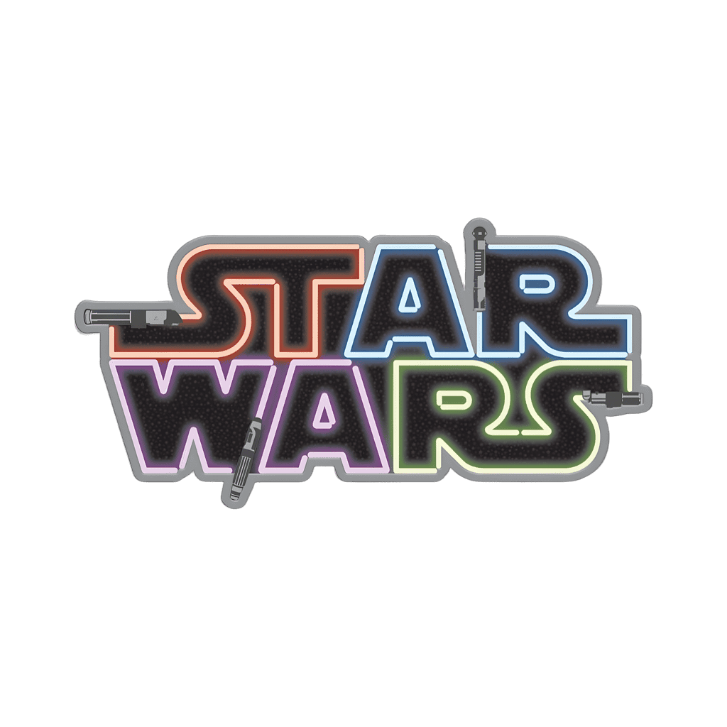 Star Wars Lightsaber Logo Disney pin