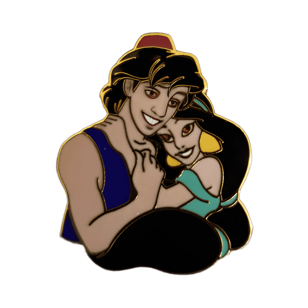 Aladdin and Jasmine Hugging Disney pin