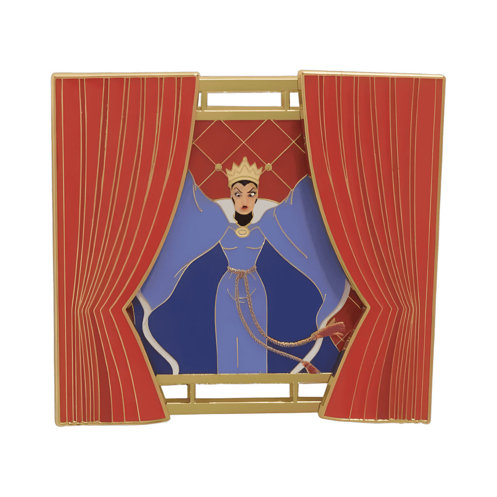 Evil Queen Sliding Curtains Disney pin
