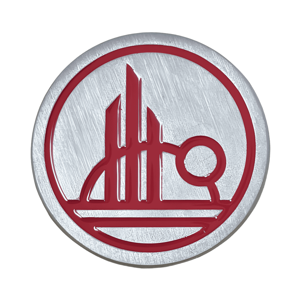 Black Spire Outpost Red and Metal Logo Disney pin