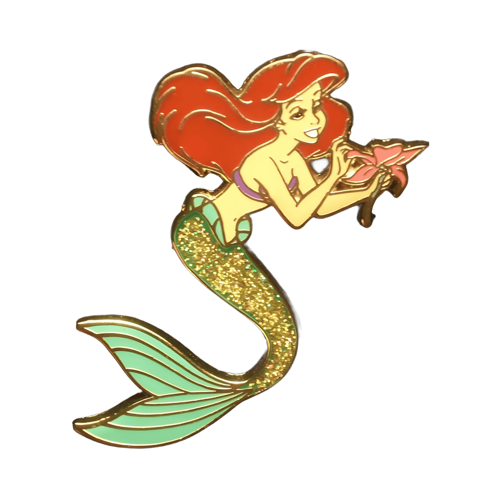 Ariel with Flower (Glitter Version) Disney pin