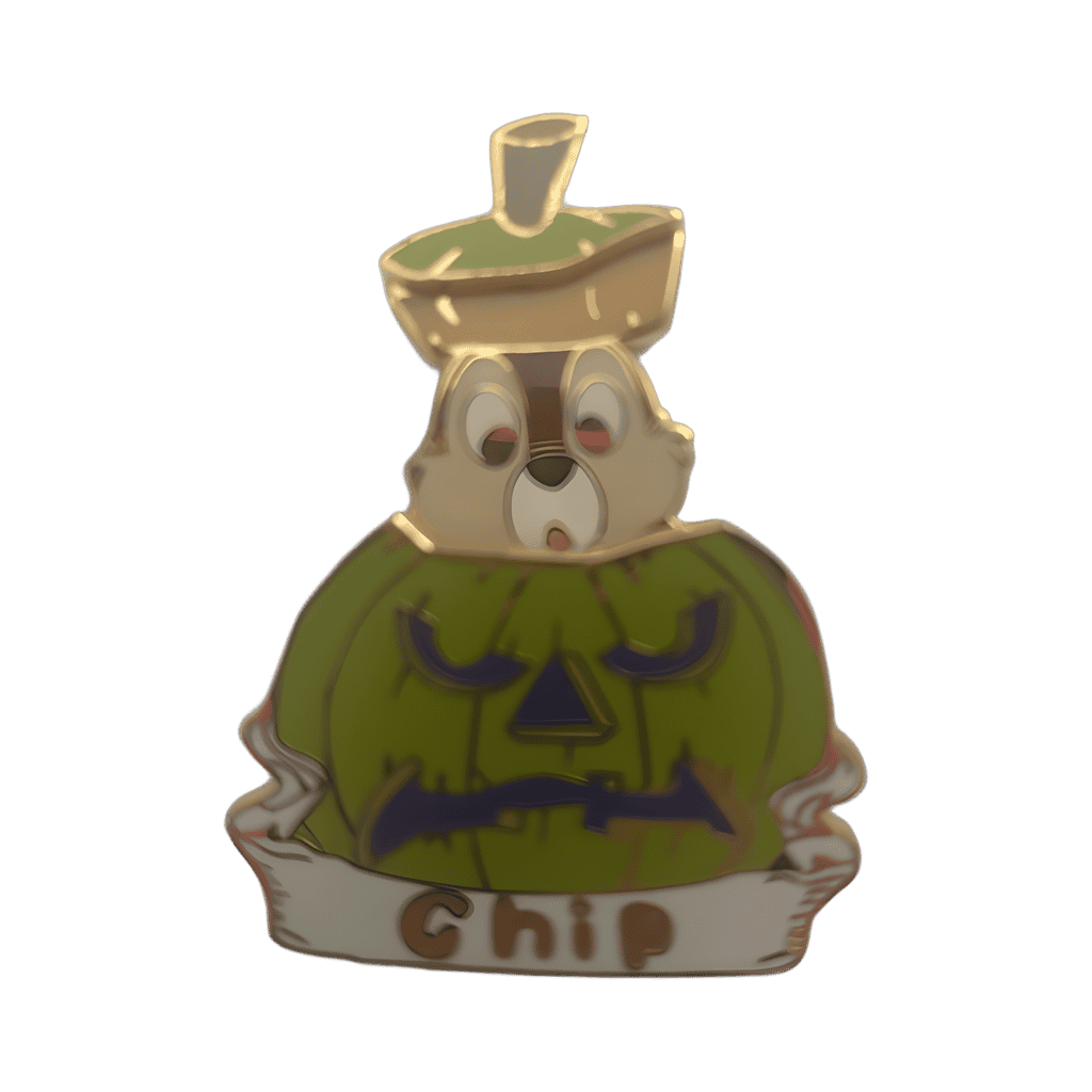 Chip in Pumpkin Slider Disney pin
