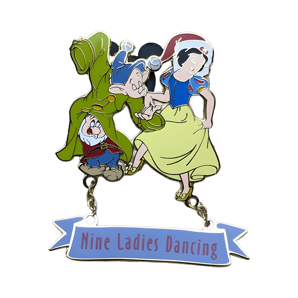Nine Ladies Dancing - Snow White, Dopey, and Bashful Disney pin