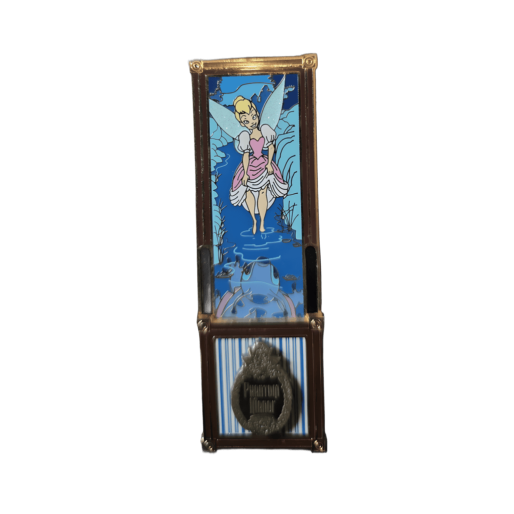 Tinker Bell in River with Stitch — Stretching Room Portrait Slider Disney pin