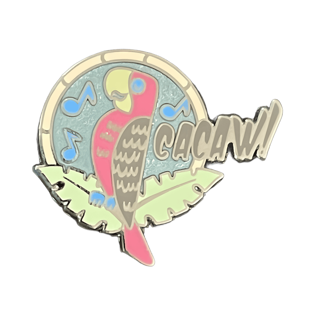 Parrot with Cacaw Disney pin