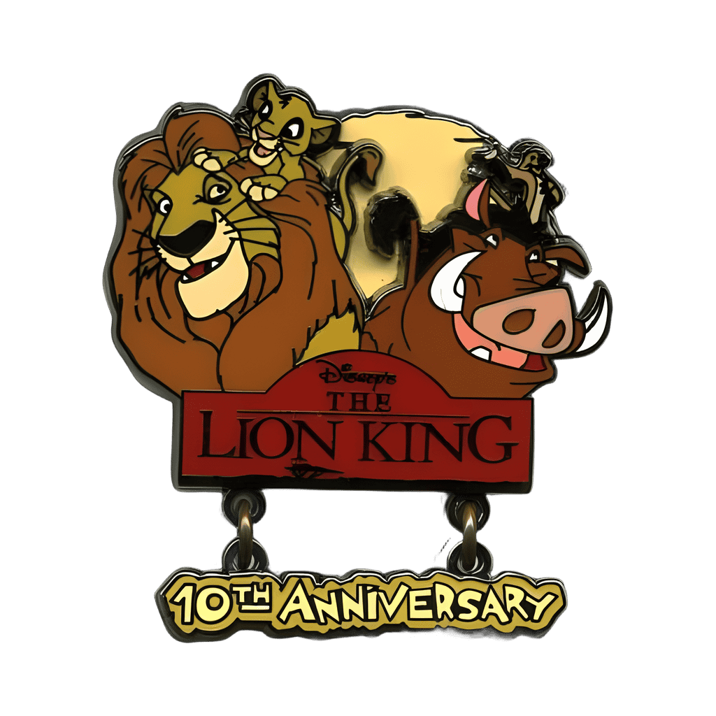 Lion King 10th Anniversary Disney pin
