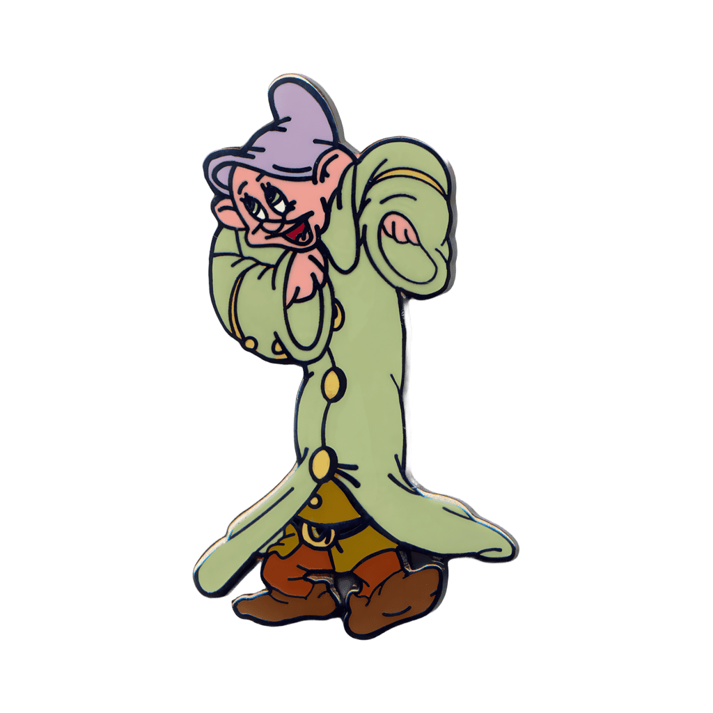 Dopey Standing on Sneezy's Shoulders Dancing Disney pin