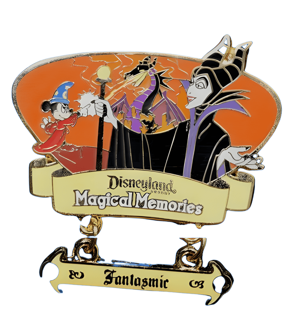Fantasmic - Maleficent and Sorcerer Mickey Disney pin