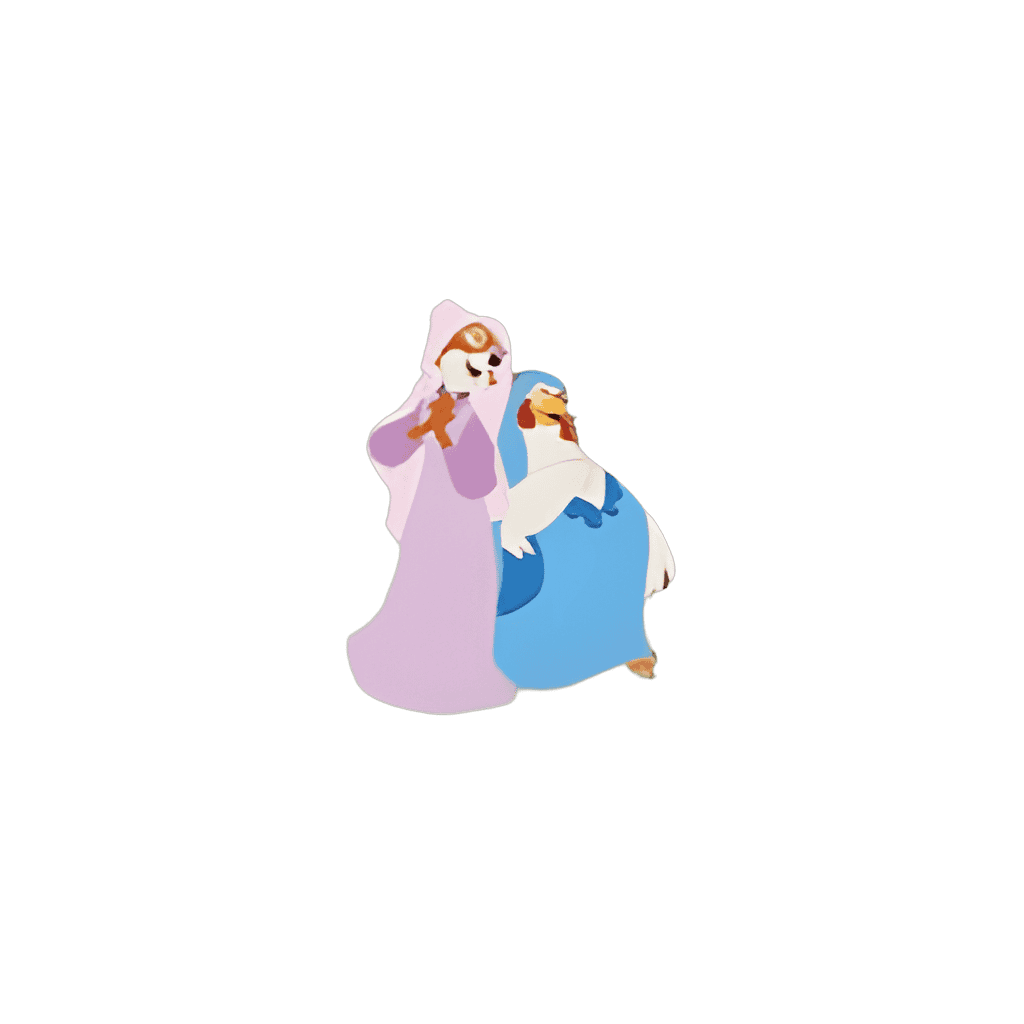 Maid Marian and Lady Kluck Disney pin
