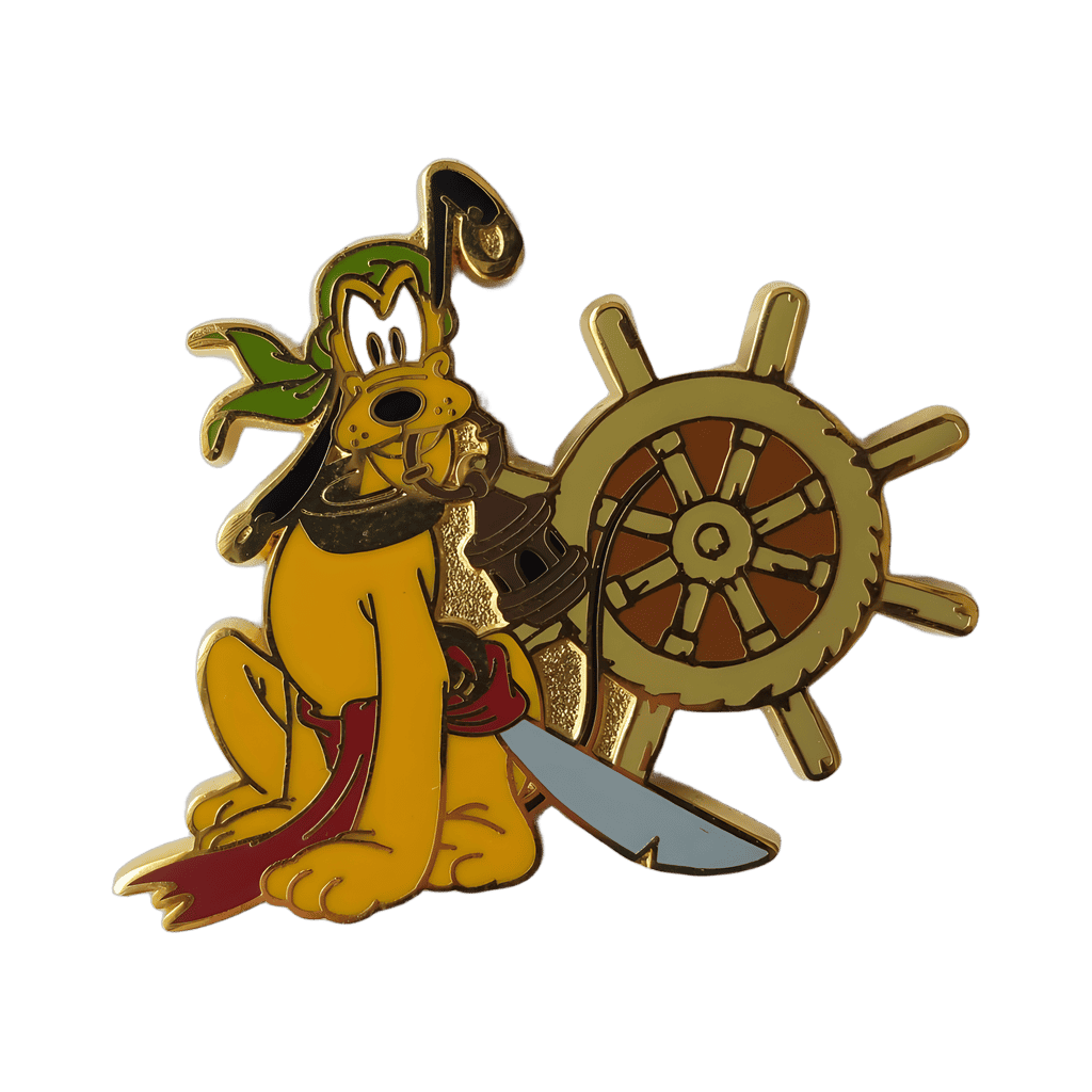 Pirate Pluto at the Helm Disney pin