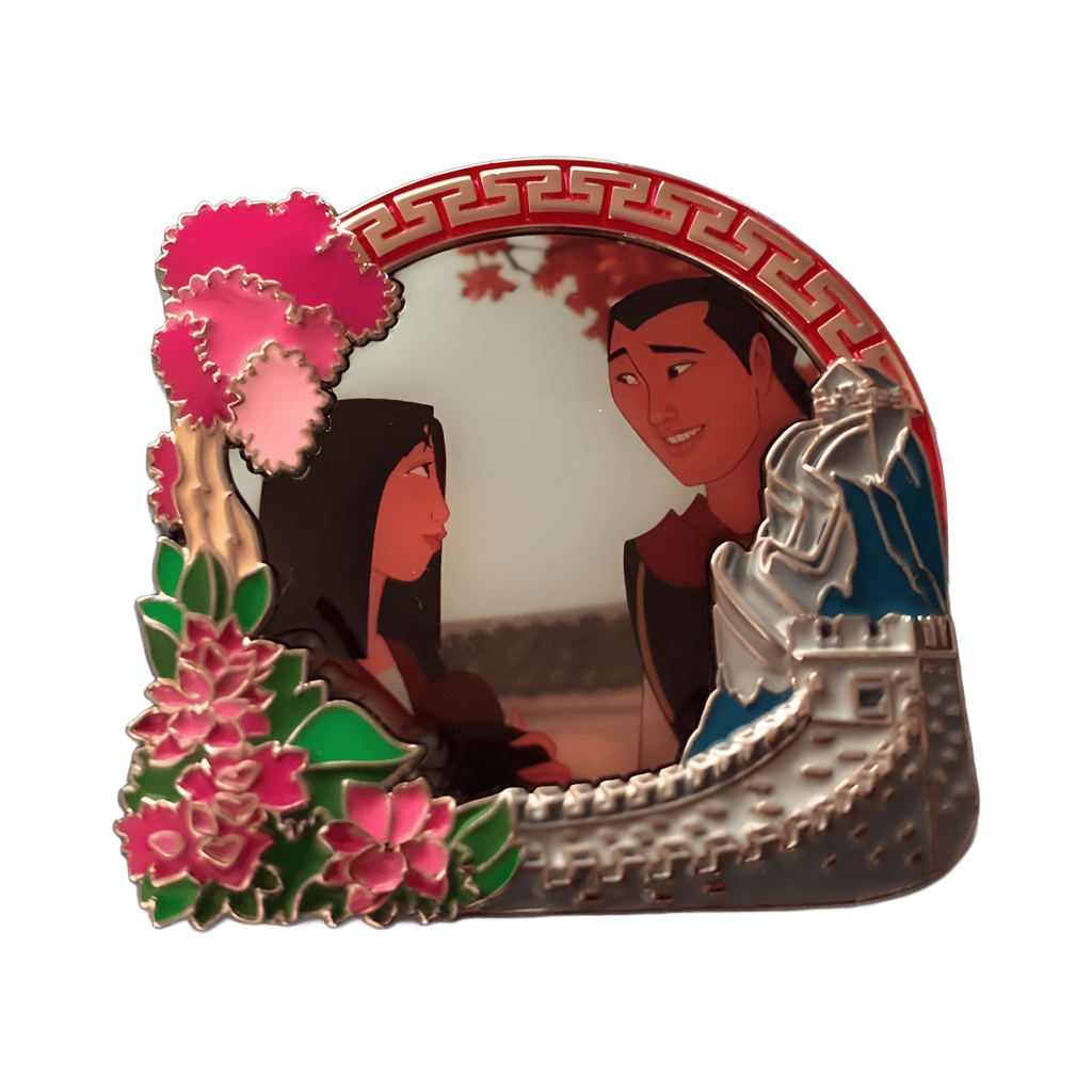 Characters Frame - Mulan and Li Shang Disney pin