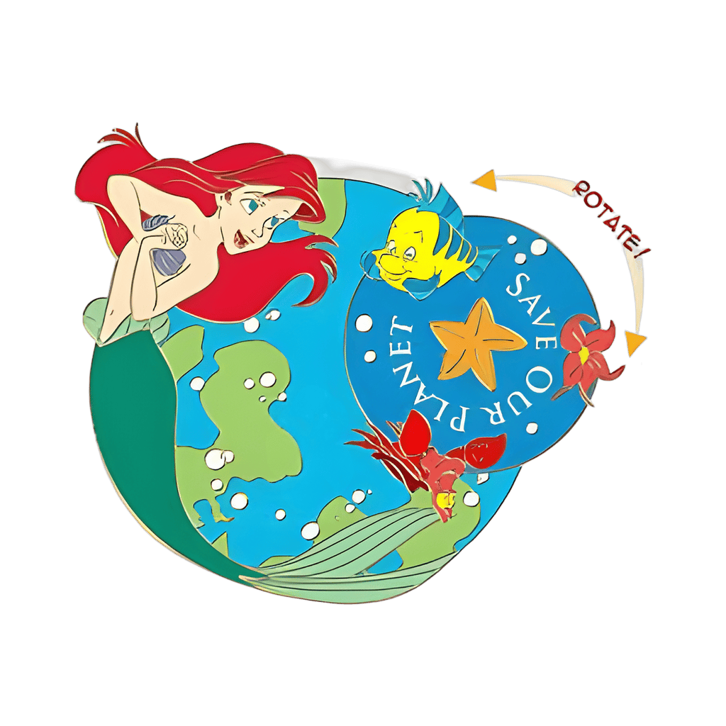 Save Our Planet Spinner - Ariel Disney pin