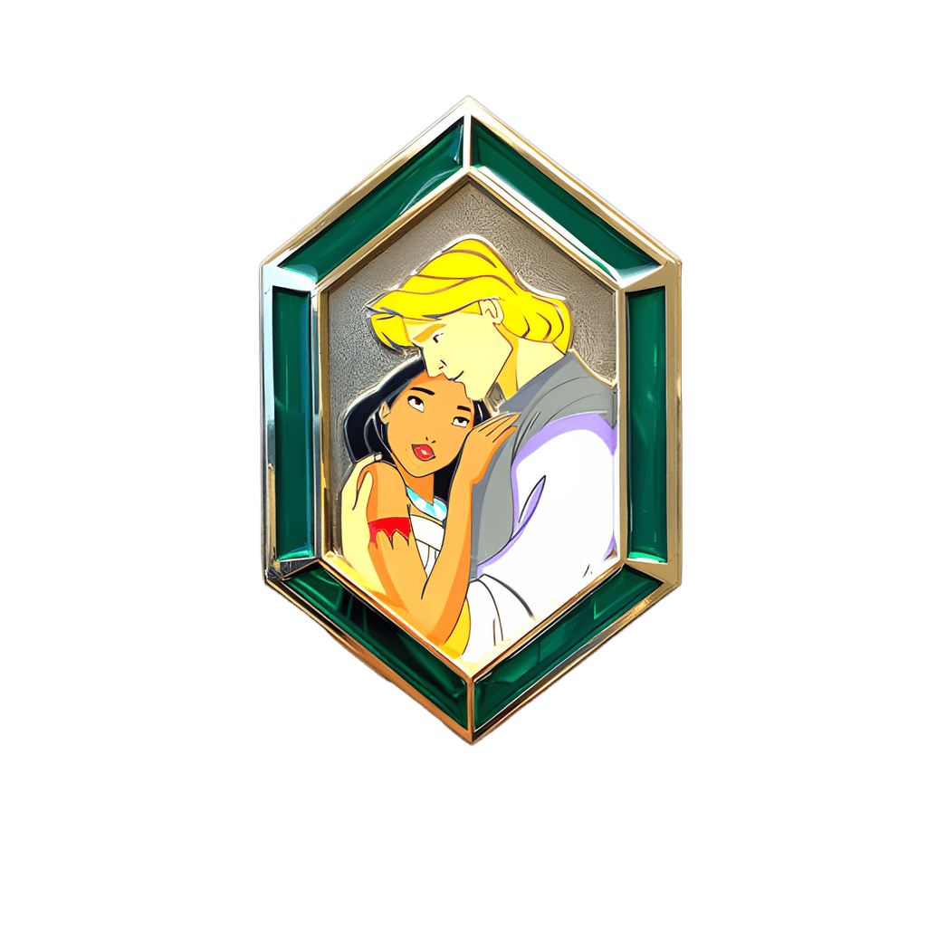 Pocahontas and John Smith Disney pin