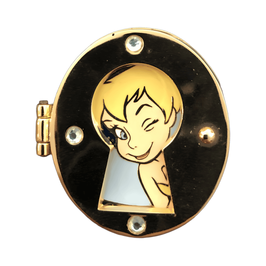 Tinker Bell Winking Through Keyhole Disney pin