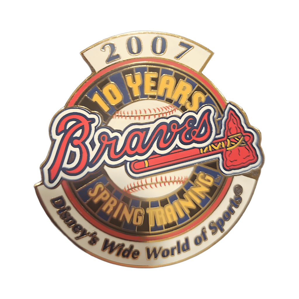 2007 Atlanta Braves Spring Training Disney pin