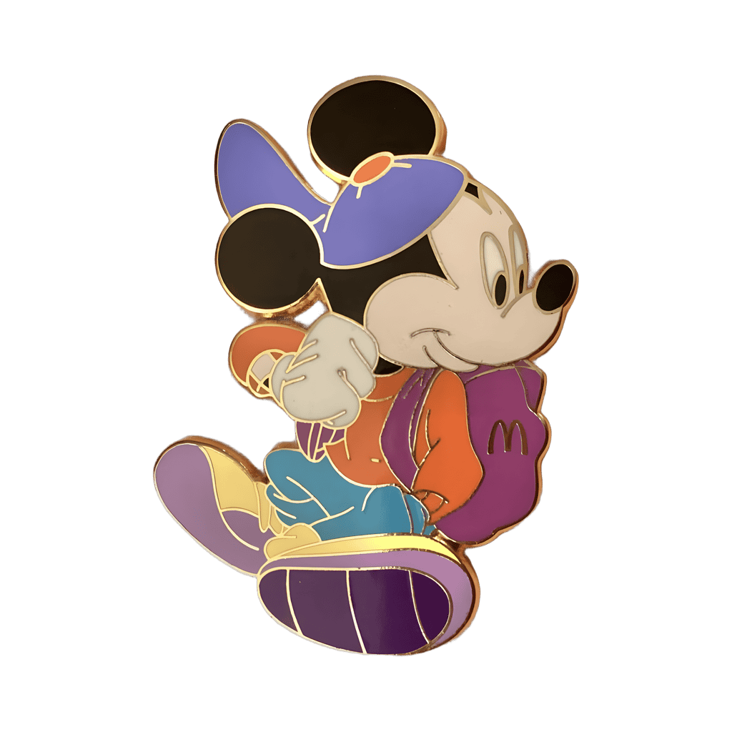 Mickey with McDonalds back pack Disney pin