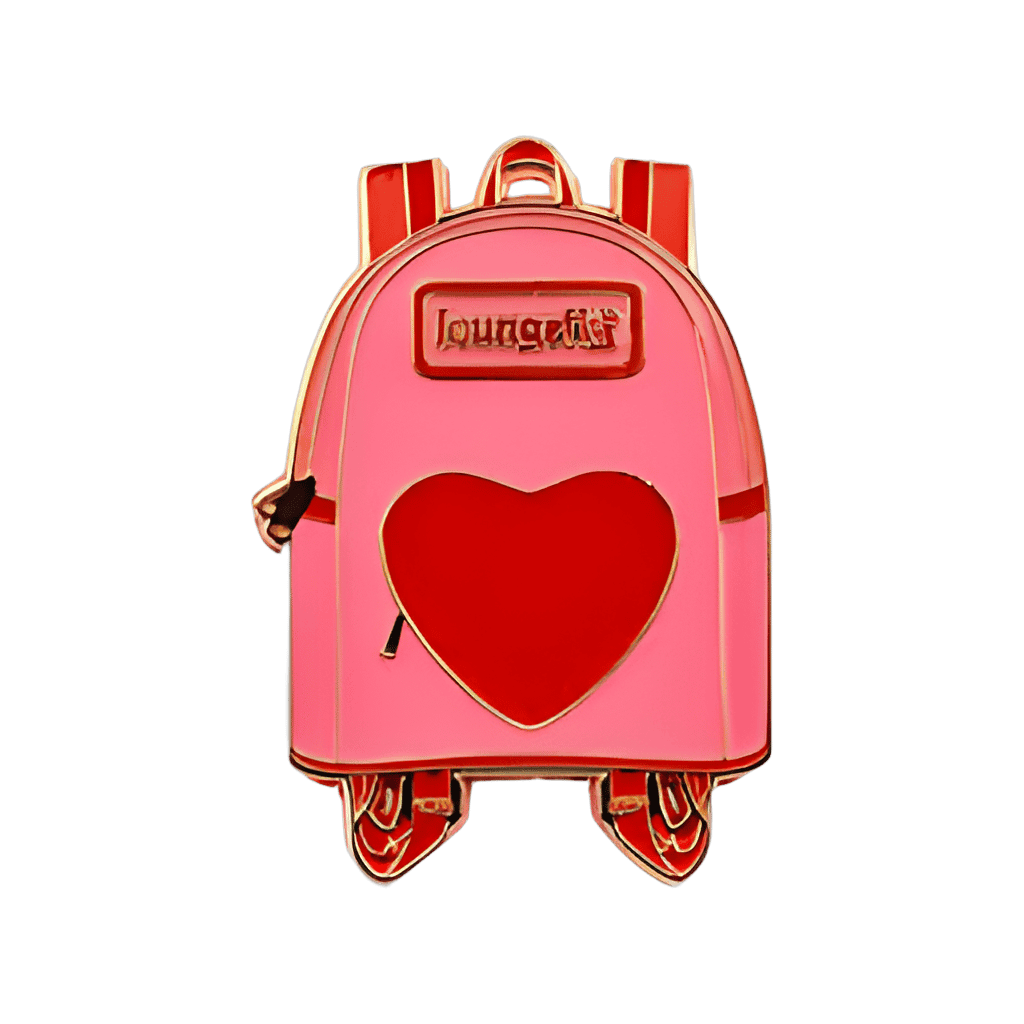 Luggage with Heart Disney pin