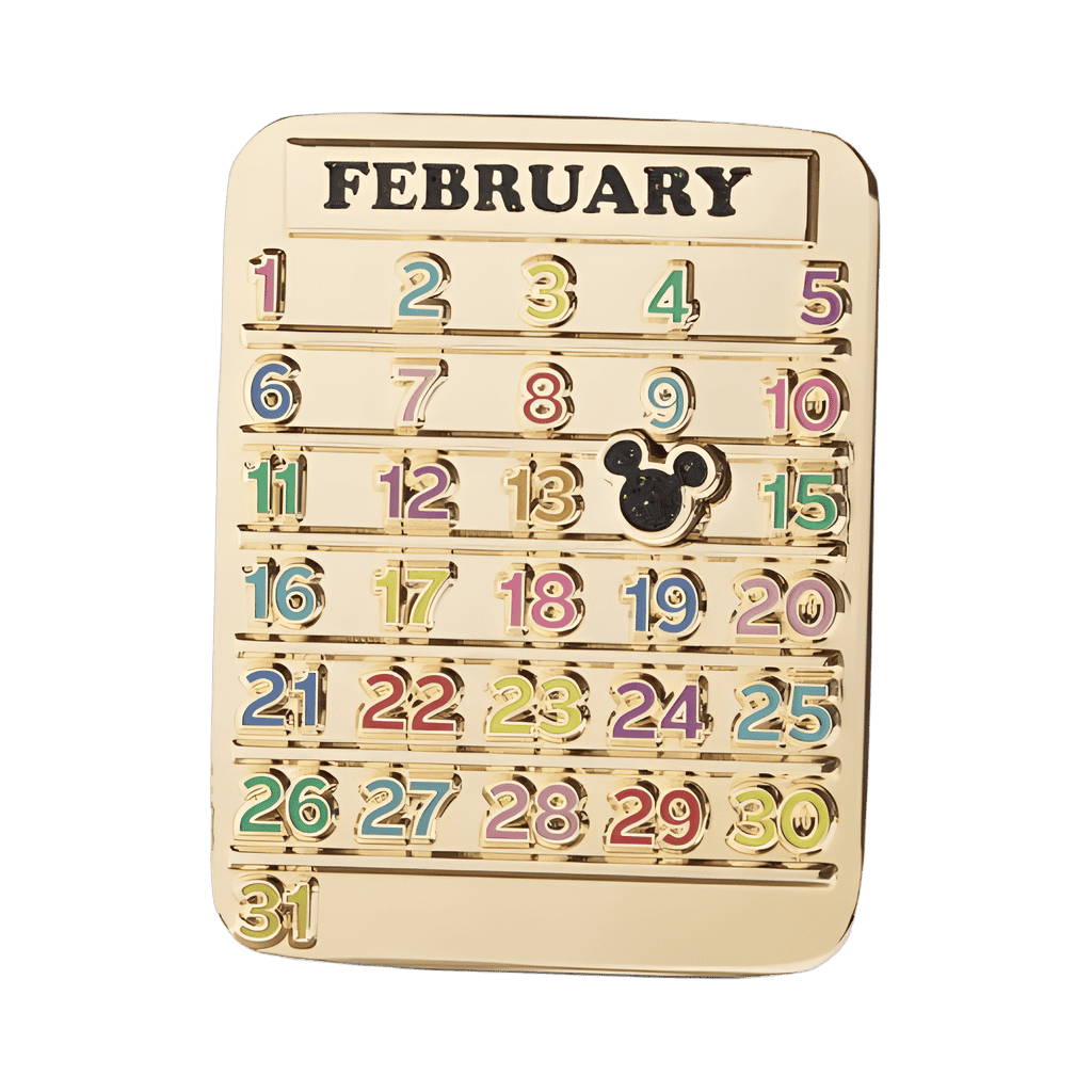 Mickey Mouse Adjustable Calendar Disney pin