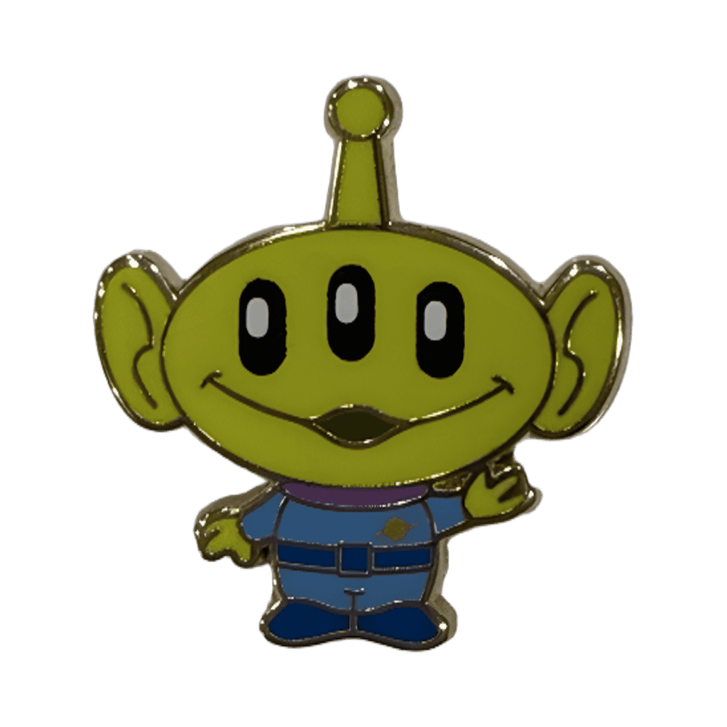 Alien waving Disney pin