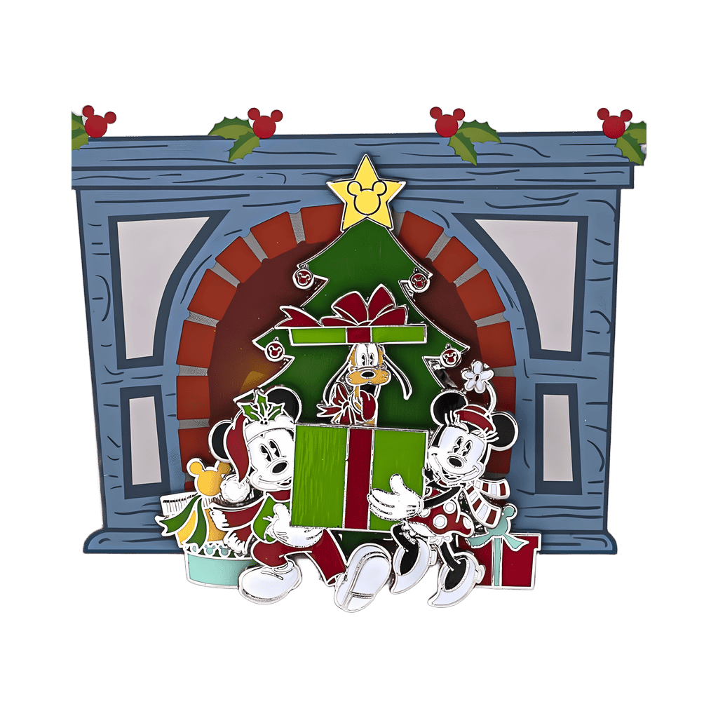Holiday Mickey & Minnie Mouse Disney pin