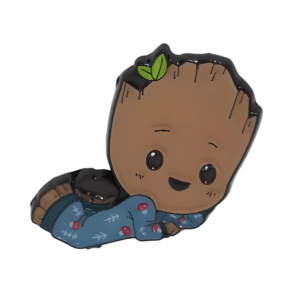 Groot in blue pajamas Disney pin