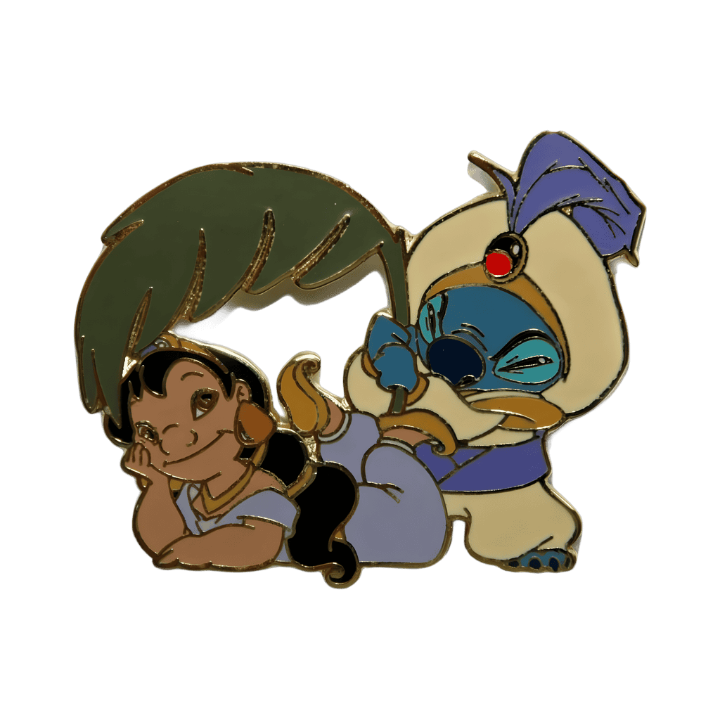 Lilo & Stitch as Aladdin and Jasmine Disney pin