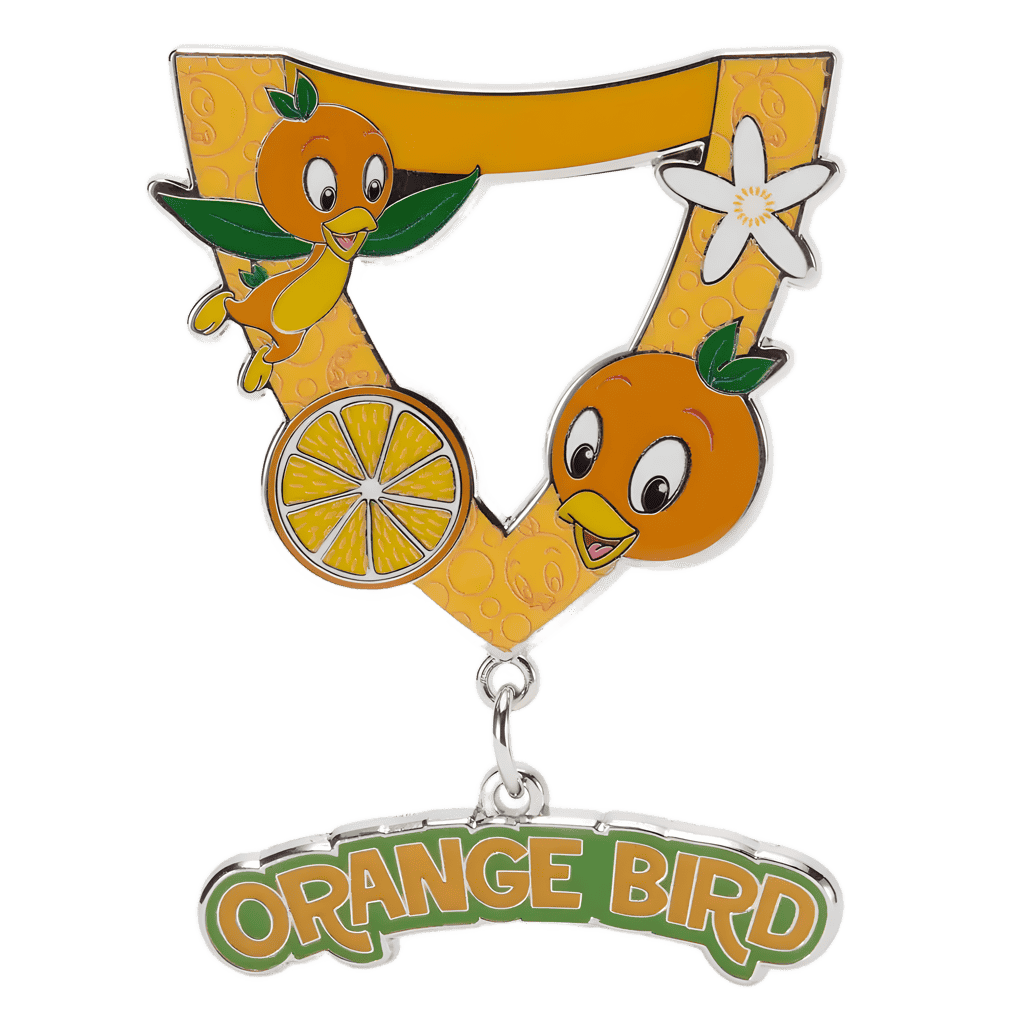 Orange Bird Disney Pin Trading Dangle Disney pin
