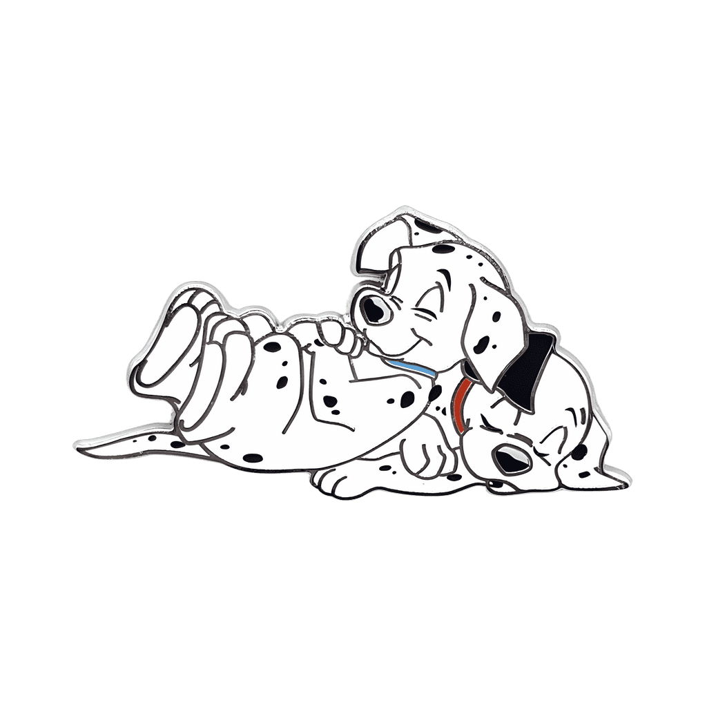 Dalmatian Puppies Sleeping Silver Disney pin
