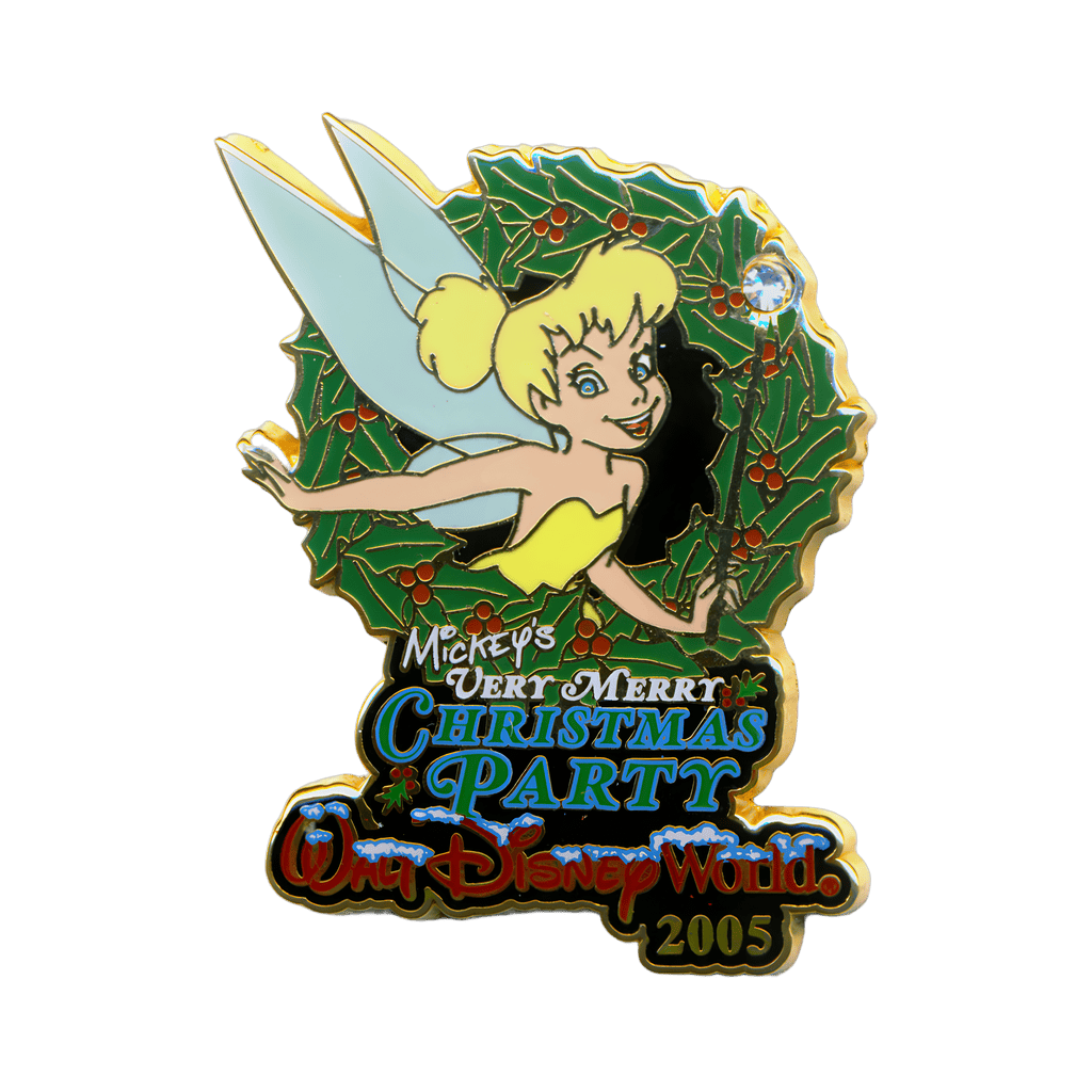 Tinker Bell in a Wreath with a Jeweled Wand Disney pin