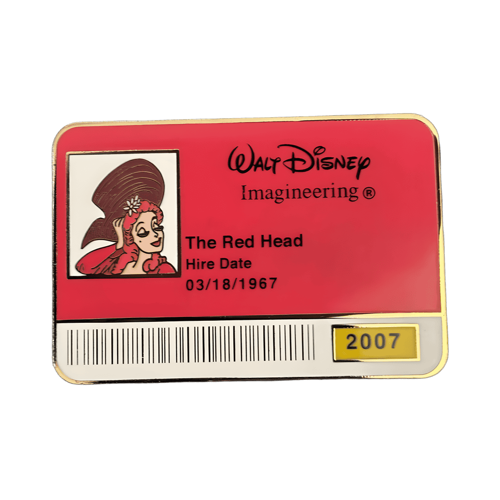The Red Head ID Badge Disney pin