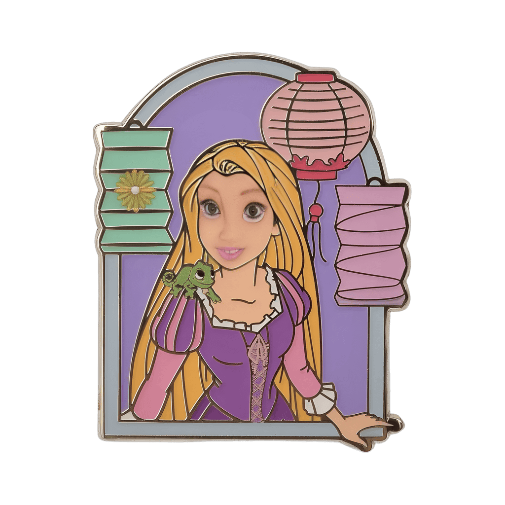 Rapunzel & Pascal Balcony with Lanterns Disney pin