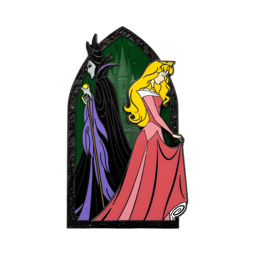 Aurora & Maleficent Disney pin