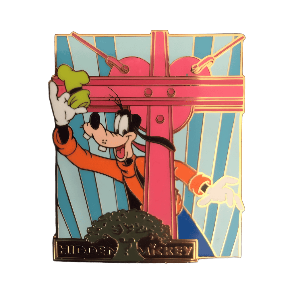Goofy with Pink Girder Beam Disney pin