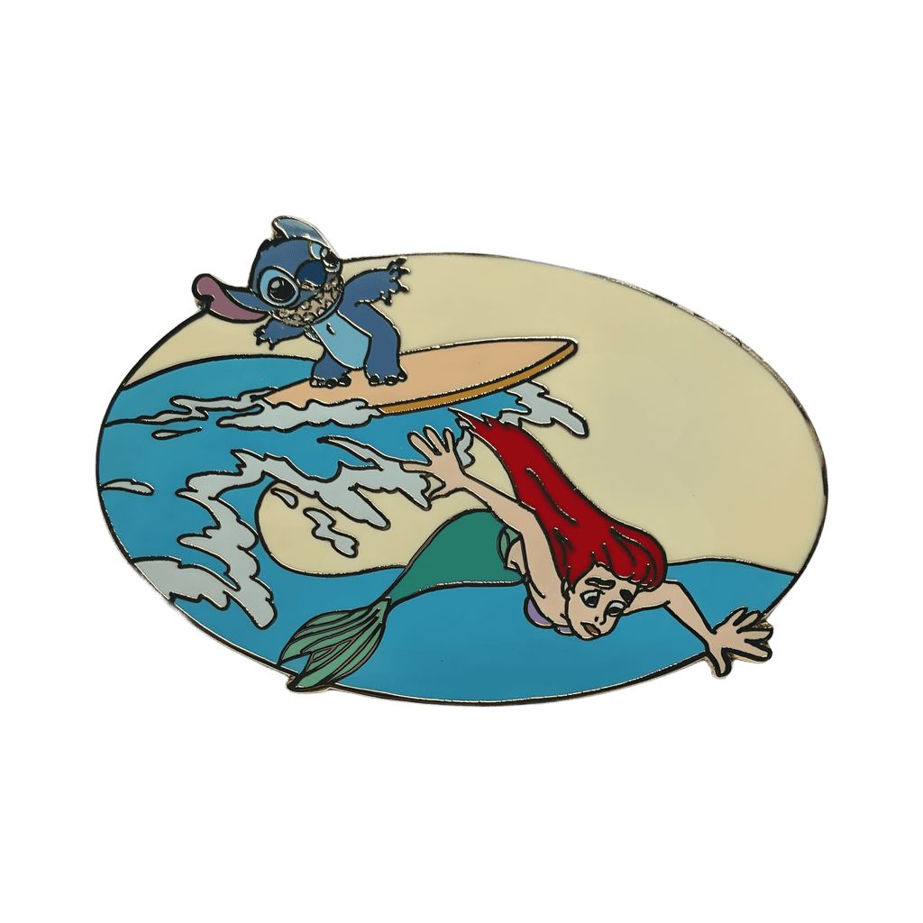 Stitch and Ariel Disney pin