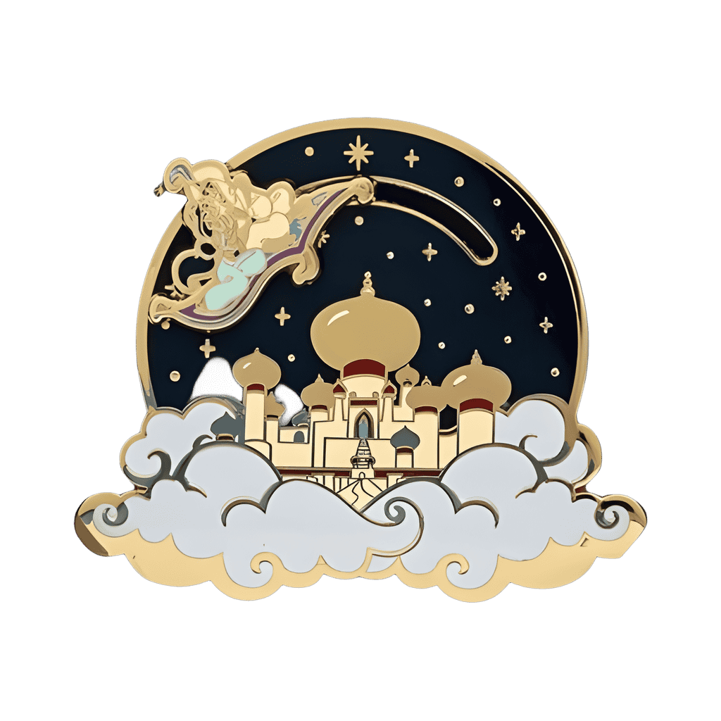 Aladdin and Jasmine on Magic Carpet Ride Disney pin