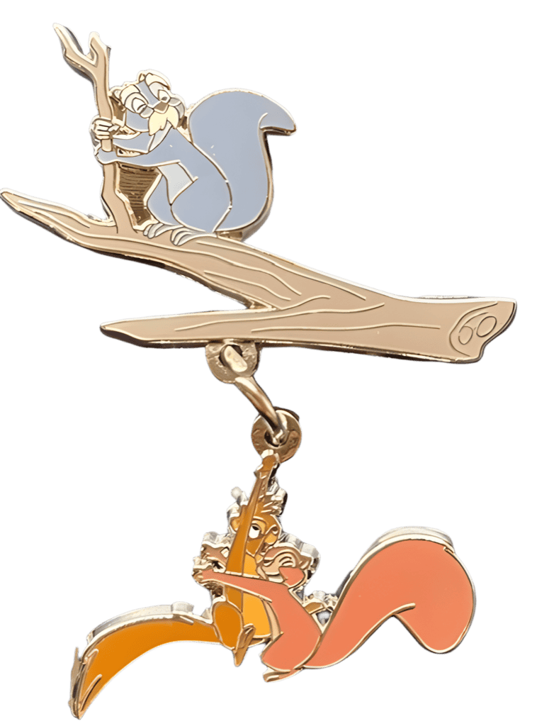 Merlin, Wart, and Lady Squirrel Disney pin