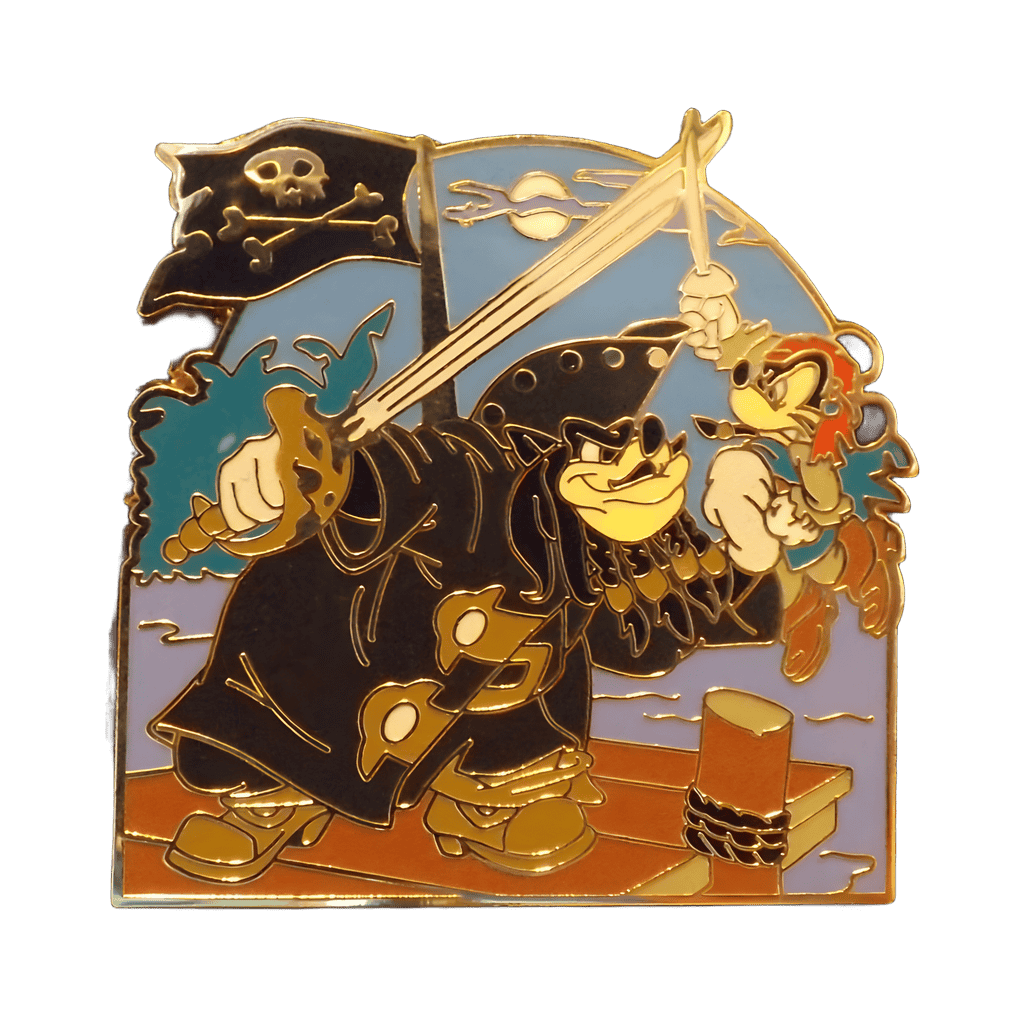 Pete as Blackbeard & Mickey as Jack Sparrow Disney pin