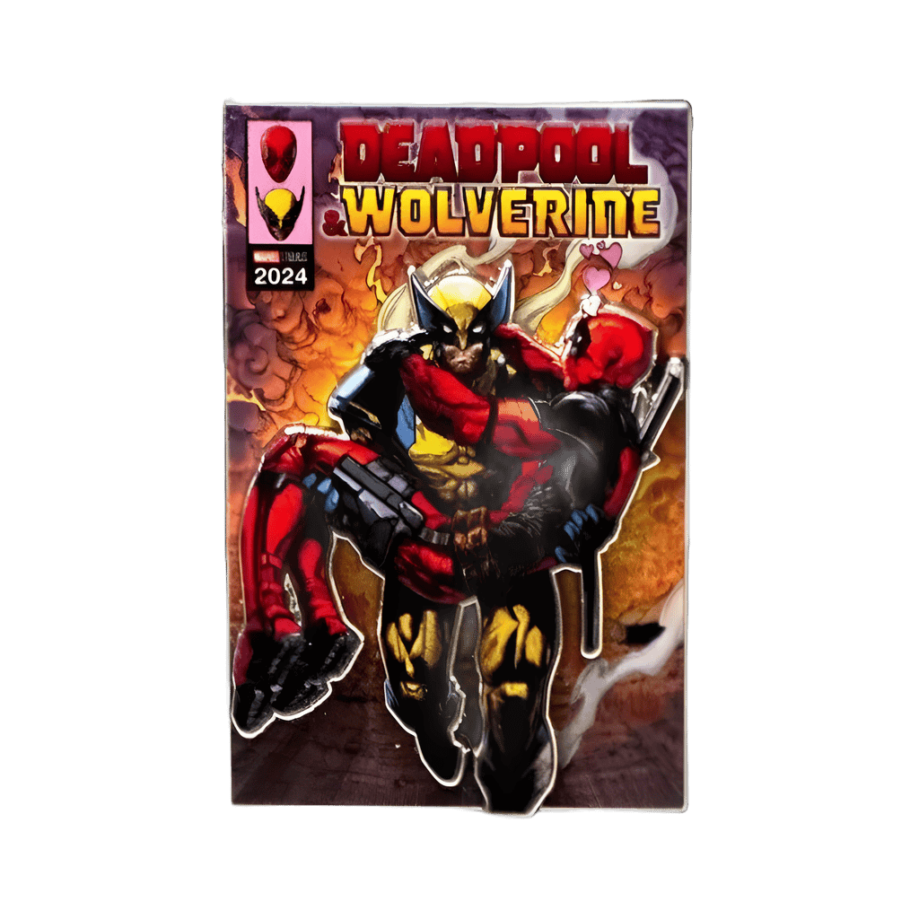 Wolverine Bridal Carrying Deadpool Rescue Comic Disney pin