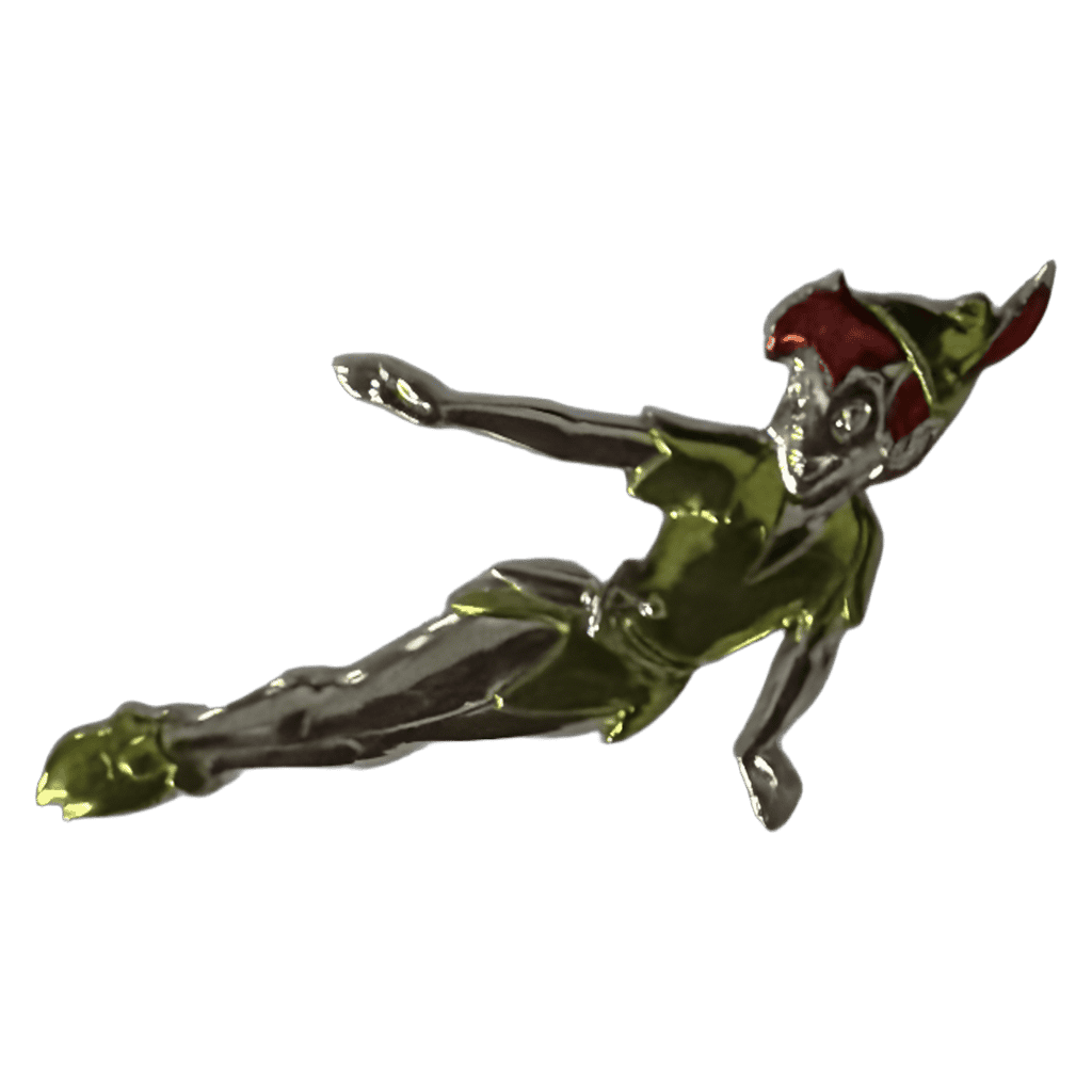 Peter Pan Sculpted 3D Metallic Disney pin