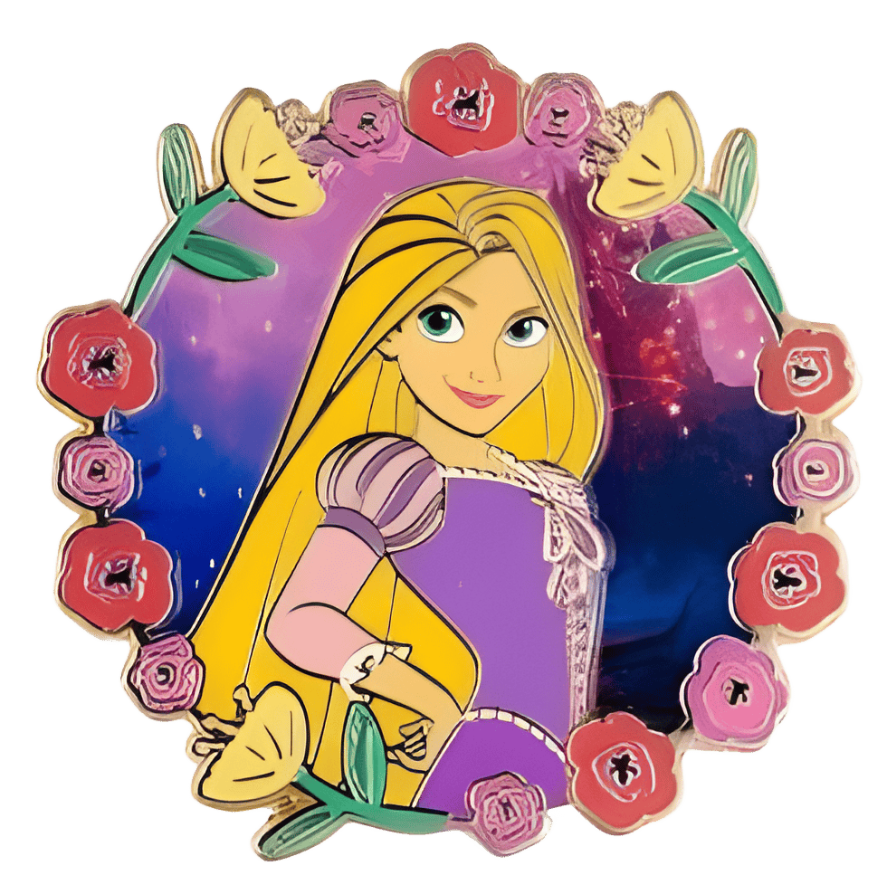 Rapunzel Palm Royal Realm Wreath Disney pin