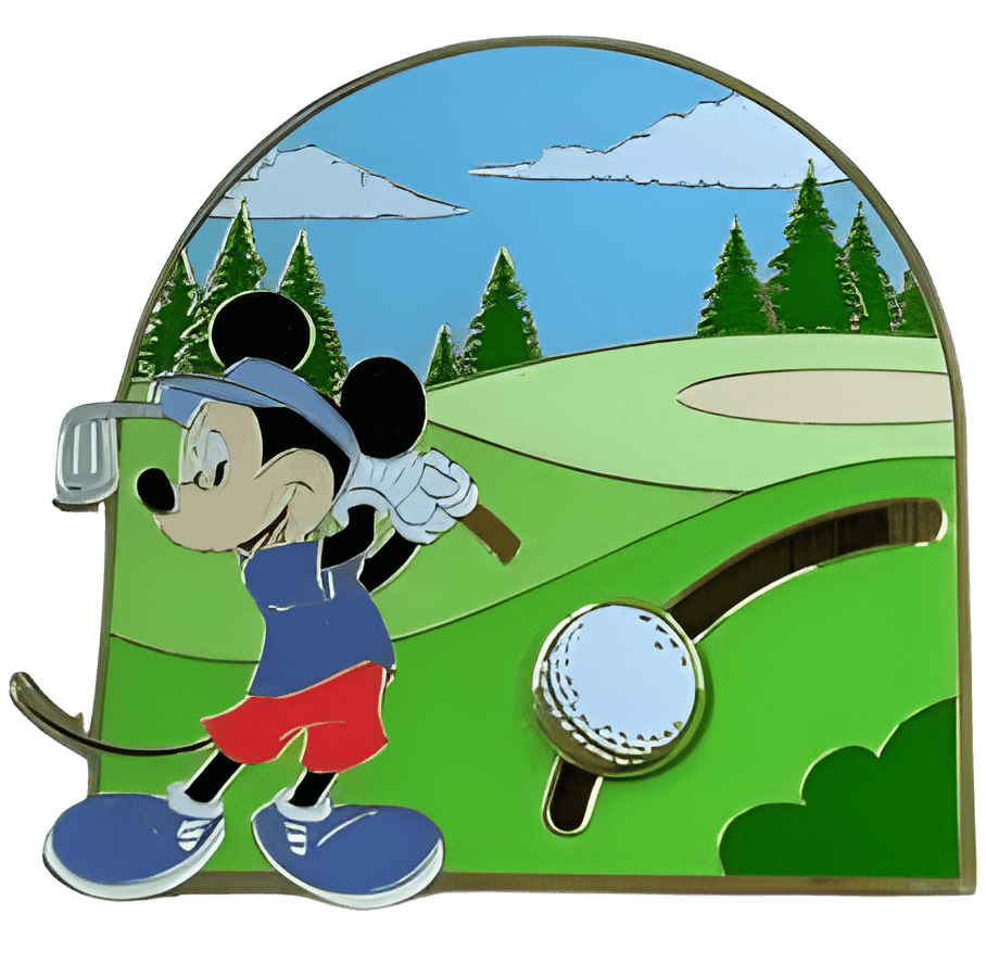 Mickey Mouse Golfing Disney pin