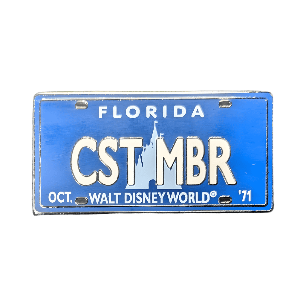 "CST MEMBR" in Blue Disney pin