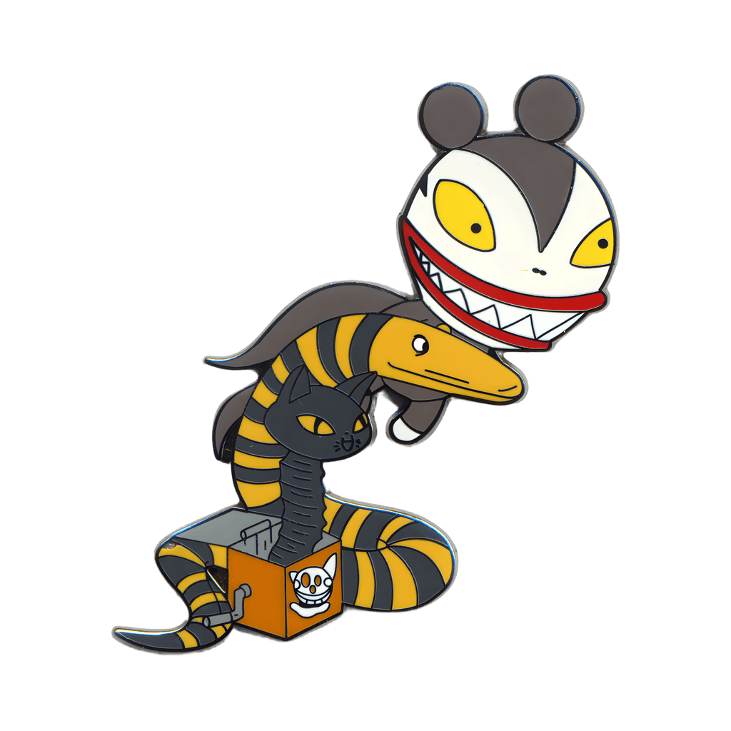 Scary Teddy and a Large Snake Disney pin