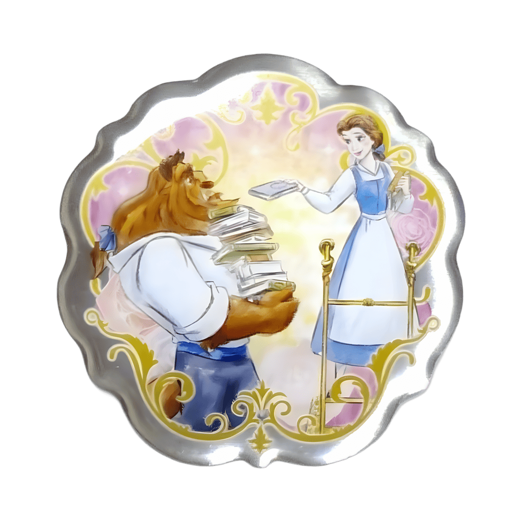 Mystery - Belle and Beast in Library Disney pin