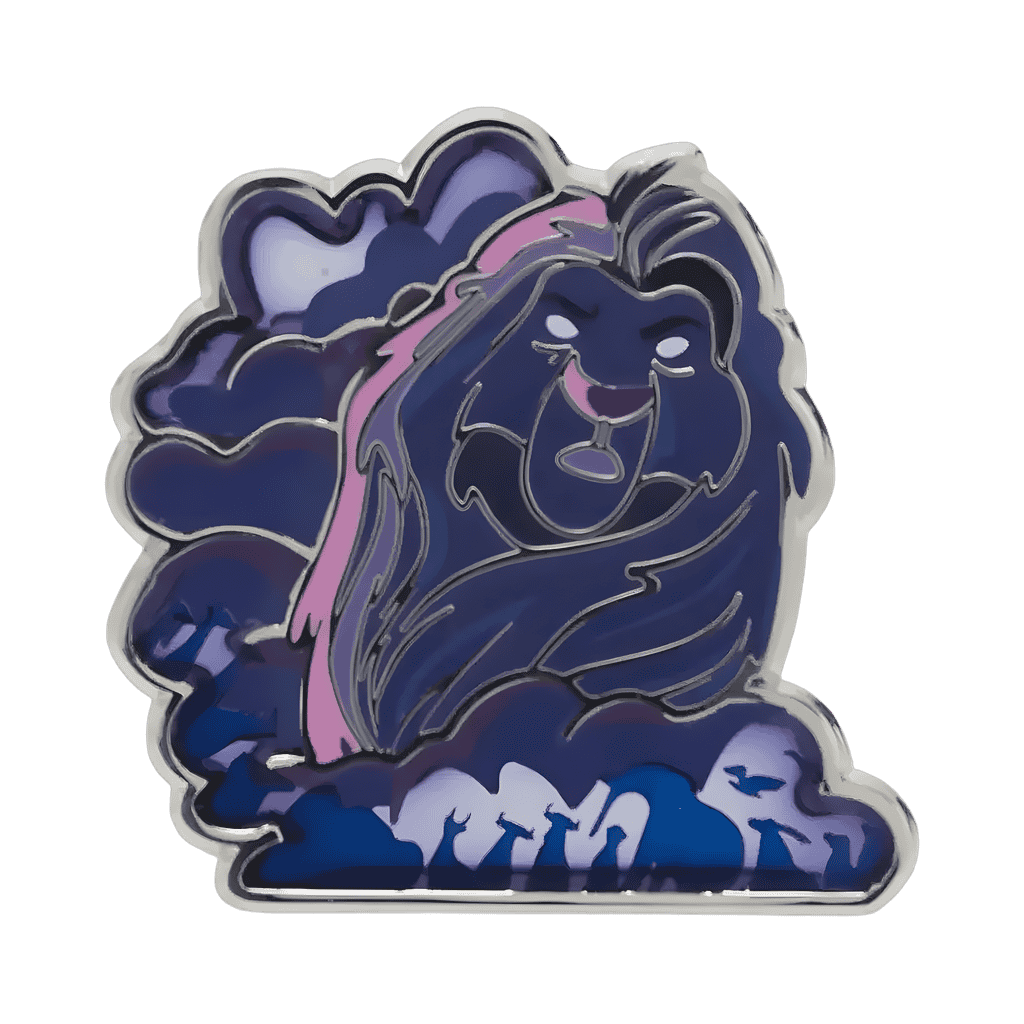 Mufasa Clouds Stained Glass Disney pin