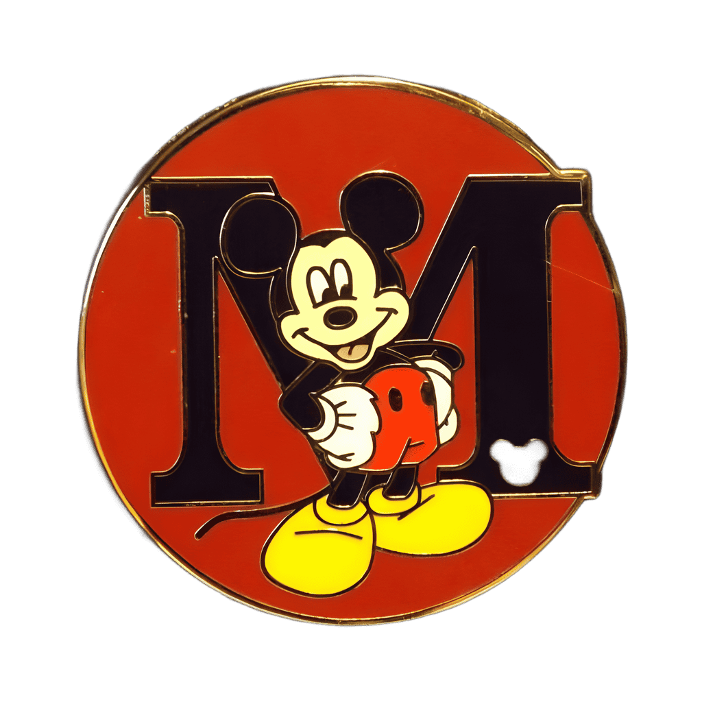 M for Mickey Mouse Disney pin