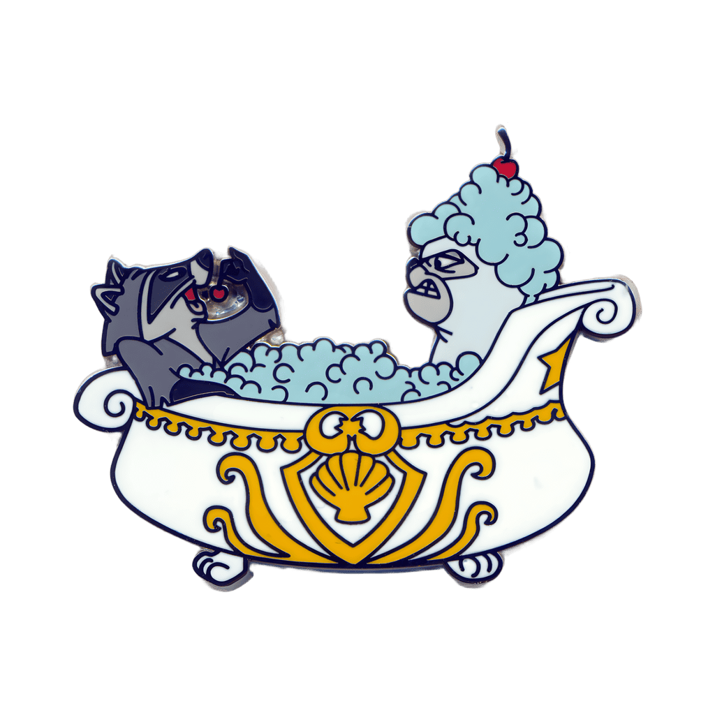 Meeko and Percy in a Bath Tub Disney pin