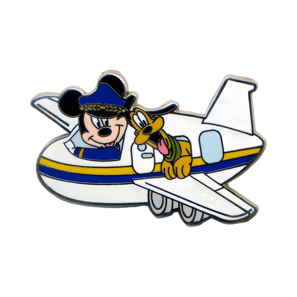Pilot Mickey & Pluto Air Plane Disney pin