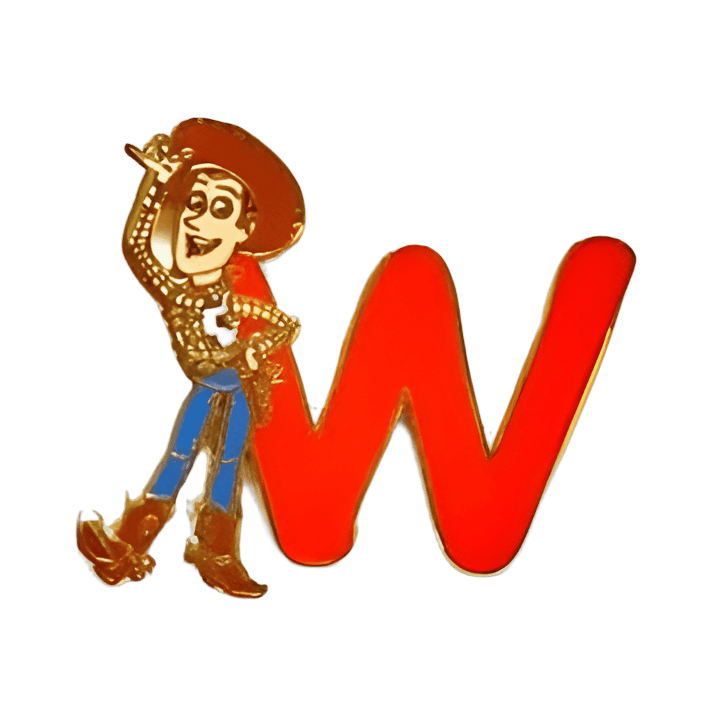 W is for Woody Disney pin